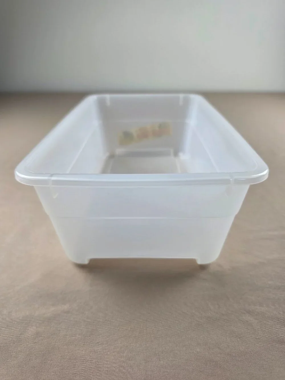 Vtg Plastic Container Storage Shoe Box Size Tucker Brand Pinkish Red Snap On Lid